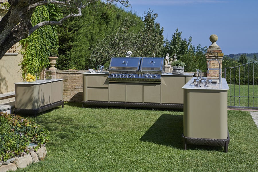 The best outdoor design process for your clients' villa kitchen