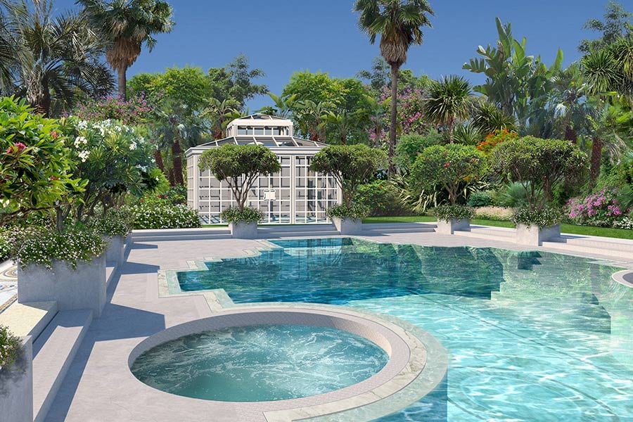 Want to enhance your project’s 3D rendering? You just need the right details - swimming pool