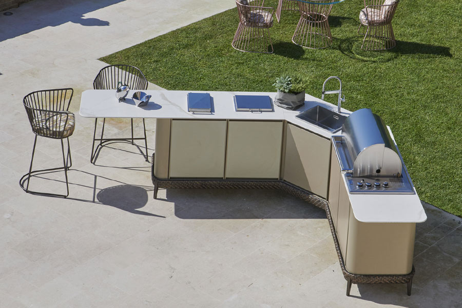 what is the best location for an outdoor kitchen