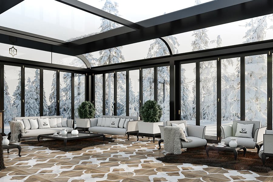 Rediscover the beauty of winter with modern conservatories designed by DFN